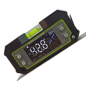 1 Tk Bluetooth Tasandil Inclinometer Dual Axis Digitaalse Nurgamõõtjaga Biax Laetav Magnetvälja Tase Box Black
