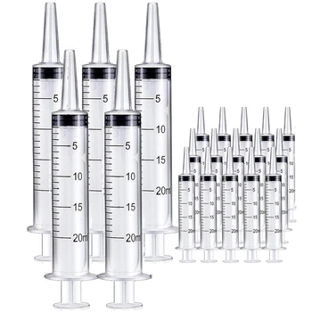 20Pack 20 ml Süstal Ilma nõelata - Süstlad huuleläige, Teadus Lab, Väljastamine, Mõõte -, Jootmine, Täiendamise Vastupidav