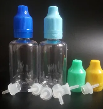 30ml LEMMIKLOOMA E Liquid Dropper Pudeli avamise tuvastamist Tihend Pikk Õhuke Vihjeid tühi läbipaistvast Plastikust Varras õli Pudelit
