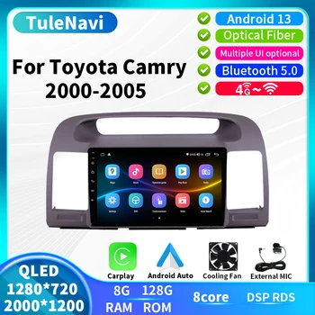 8Core 2K Ekraani autoraadio Android 13 Toyota Camry 5 XV 30 2002 - 2006 Auto Multimeedia Mängija, Autostereod Carplay gps 2din 4G