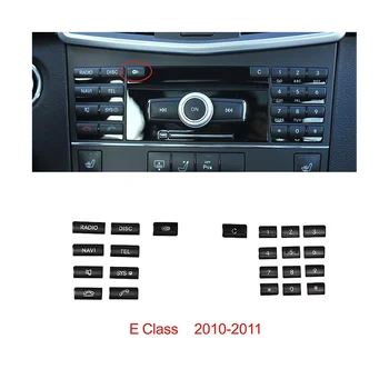 Auto Center Console CD Multimeedia Nuppu Raami Katab Kleebise jaoks Mercedes Benz E-Klass W212 2010-2011(Must)
