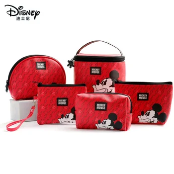 Disney autentne Miki Minni naiste mood portable multi-funktsioon ladustamise kott kosmeetika kott laste rahakott