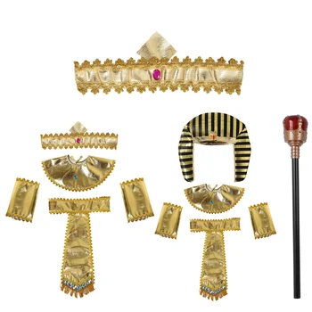 Halloween Vaarao-Egiptuse Kuningas Kostüümid Vana-Egiptuse Vaarao Rekvisiidid Cleopatra Cosplay Karneval Pool Fance Kleit Tarvikud