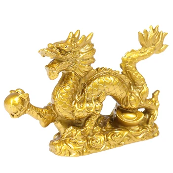 Hiina Zodiac Kaksteist Kuju Gold Dragon Kuju Loomade Ornament Kodu Sisustus