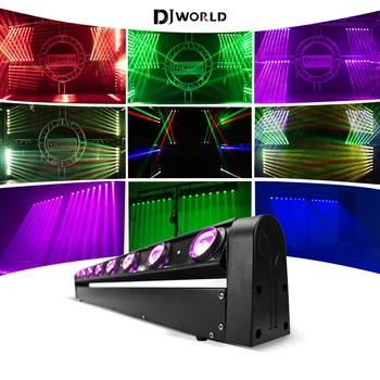 LED 8X12W RGBW 4IN1 LED 10/38 DMX Tala Liikuv Pea Valguse Baar Dj Tuled Parim DJ Disco Sünnipäeva tantsupõrandale Pulm