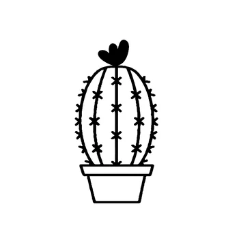 Loominguline Cactus Cartoon Muster Auto Kleebis PVC Mood Kaitseraua Esiklaas Tarvikud Auto Decal Sülearvuti Mootorratta Dekoratsioon