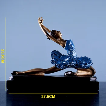 Loominguline Kuld, Hõbe Kuju Vaik Figuriin Ballerina Kuju Kaunistused Laua Decor Must Baas, Portree, Käsitöö, Kingitus Kodu Kaunistamiseks