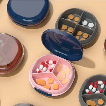 Mini Portable Storage Box Mehed Naised Reisi Suletud Pill Juhul Pill Ladustamise Kasti Vitamiin Korraldaja Meditsiin Tablettide Jaotur