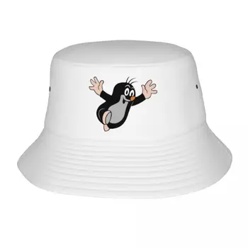 Mutt Õnnelik Bob Mütsid Suvel Rannas Puhkust Põgenemine Peakatet Krtek Vähe Maulwurf Cute Cartoon Kalamees Mütsid Väljas Bob Müts