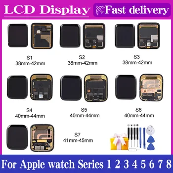 OLED apple watch Seeria 1 2 3 4 5 6 SE 7 lcd Puutetundlik Ekraan Digitizer Assamblee iWatch Asendamise 38/42/40/44/41/45mm