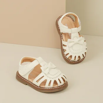 Suvel Baotou kokkupõrke-sandaalid beebi tüdrukud väikelapse jalanõud tüdrukutele-korea versiooni baby kingad lapsed vibu princess kingad