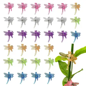 Värvikas Dragonfly Aed Klippe Tomati Taime Toetavad Viinapuu Plastik Klambrid Armas Lilled Pookimise Tööriist, Kiili Toetada Klambrid