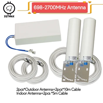 ZQTMAX 1 2 2g 3g 4g antenni komplekt cdma gsm-dcs tk repeater 900 1800 2100 2600 signaali korduva interneti cellular võimendi