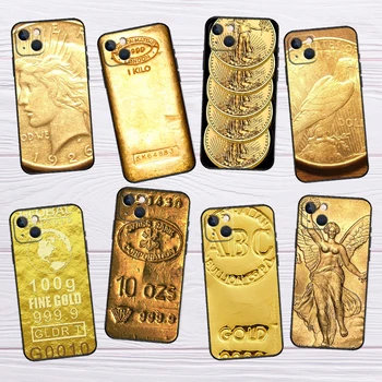 Šveits Fine Gold Telefon Case For iPhone 13 Pro Max 12 Pro mini Max 15 14 11 Pro Max XS X-XR 8 7 Pluss Pehme Kate