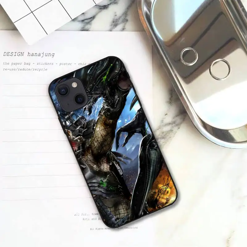 Alien vs Predator Telefon Case For iPhone 11 12 Mini Pro 13 14 XS Max X 8 7 6s Pluss 5 SE XR Kest