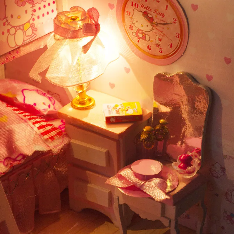 Jaapani Koomiks, Anime Kittys Koguda Suvila Printsess Tuba Lapsed Diy Käsitöö Nukk Maja Saab Kokku Pandud Mänguasja Sünnipäeva Kingitus