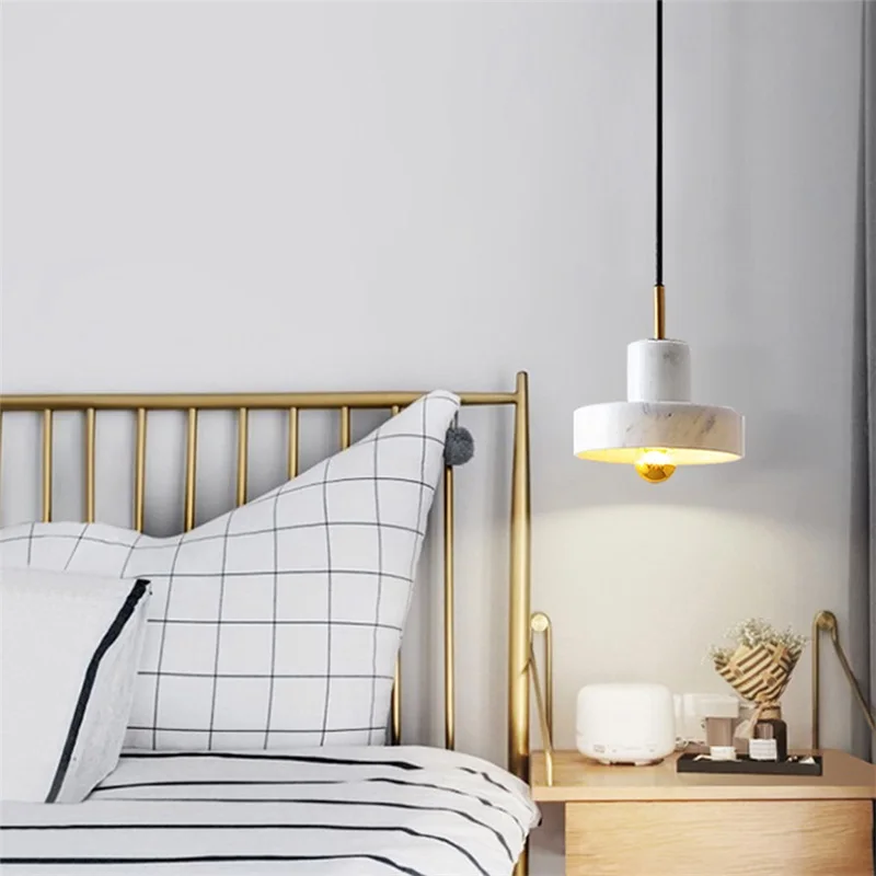 JÄNKU Põhjamaade Ripats Lamp Kaasaegse Loomingulise Luksus LED messing Inventar Marmor Dekoratiivsed Kodu Lühter