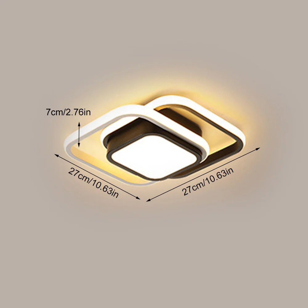 Kaasaegne LED Lakke Lamp Vahekäiguga laelambid Pinnale Paigaldatud Avanevat Rõdu Kerge 3 Värvi Ruudu Lamp Magamistuba, Kontor