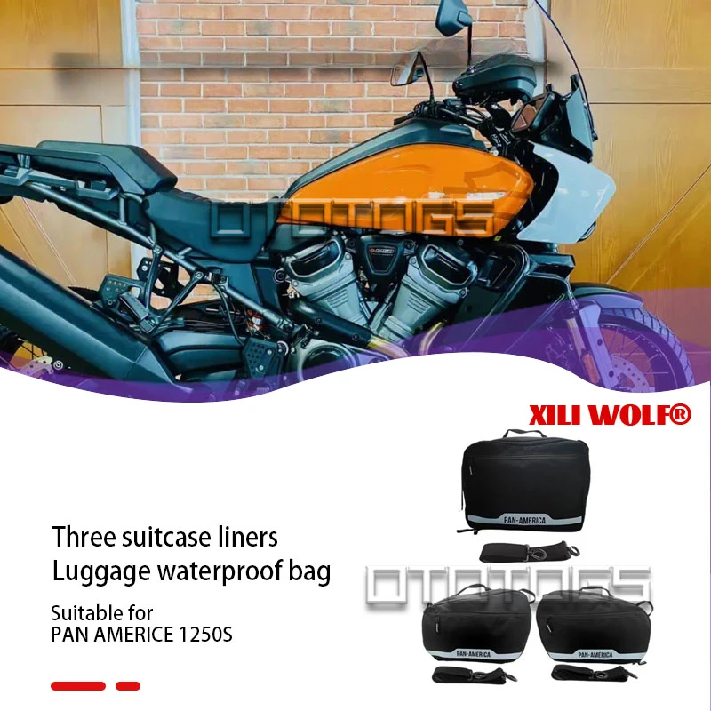 Näiteks Harley Panamax 1250 1250S Mootorratta Kotid Juhul Pool Pagasi Kotid Pool Polsterdatud Kotid Suure Mahutavusega Must Veekindlad Kotid