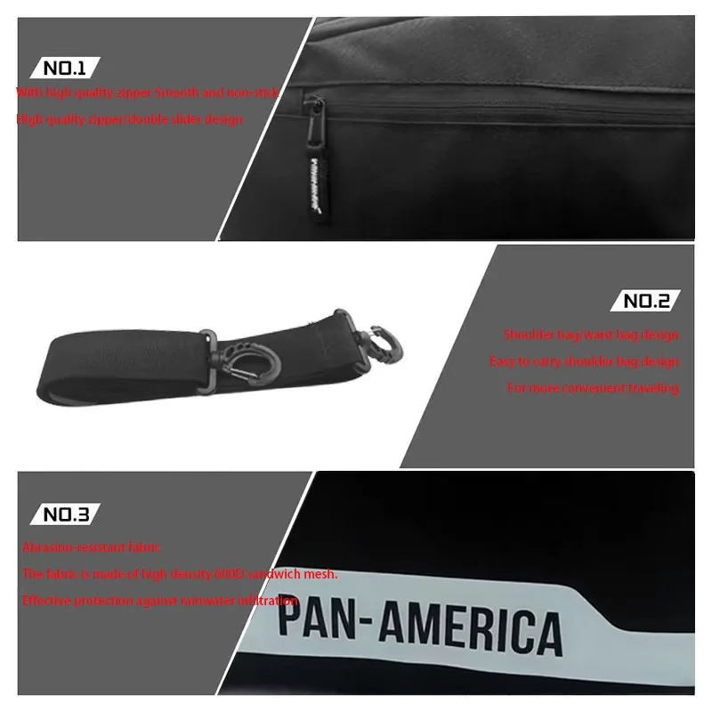 Näiteks Harley Panamax 1250 1250S Mootorratta Kotid Juhul Pool Pagasi Kotid Pool Polsterdatud Kotid Suure Mahutavusega Must Veekindlad Kotid
